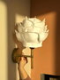 Opviq Lámpara de Pared Blanco y Dorado Antiguo